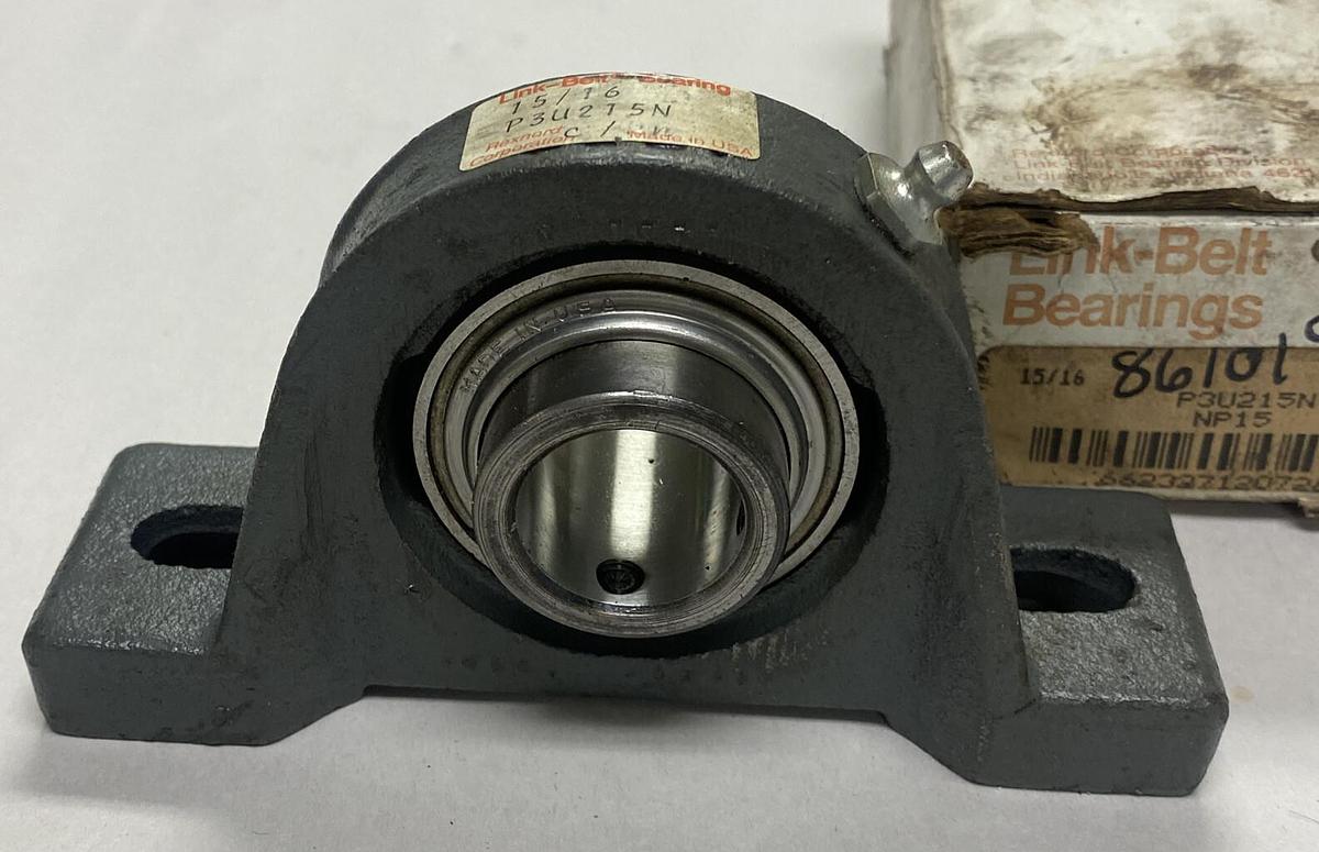 Link Belt,P3U215N,Pillow Block Bearing 15/16 INCH NOS