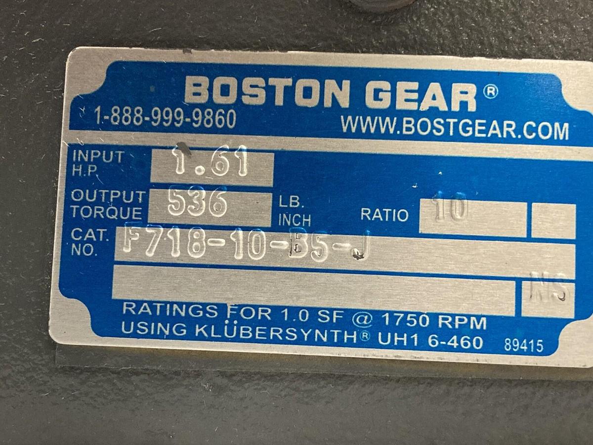 Boston Gear,F718-10-B5-J,Speed Reducer Ratio 10:1