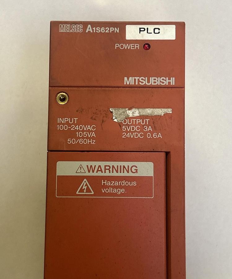 Used MITSUBISHI,A1S62PN,POWER SUPPLY UNIT