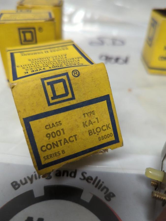 SQUARE D,9001 KA-1,CONTACT BLOCK SERIES B LOT OF 5 NOS
