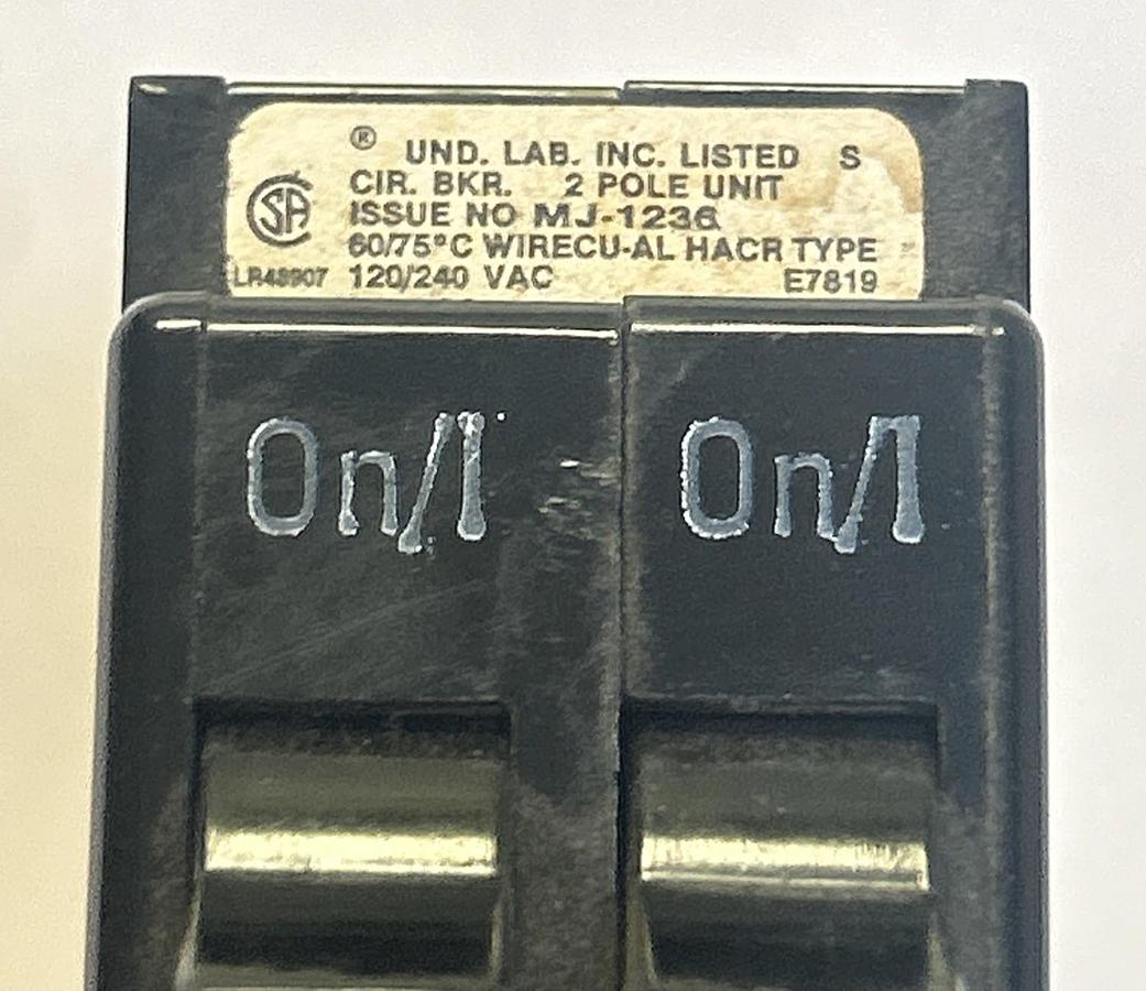 Used CHALLENGER,A1515,TANDEM CIRCUIT BREAKER 15A 120/240V 2P