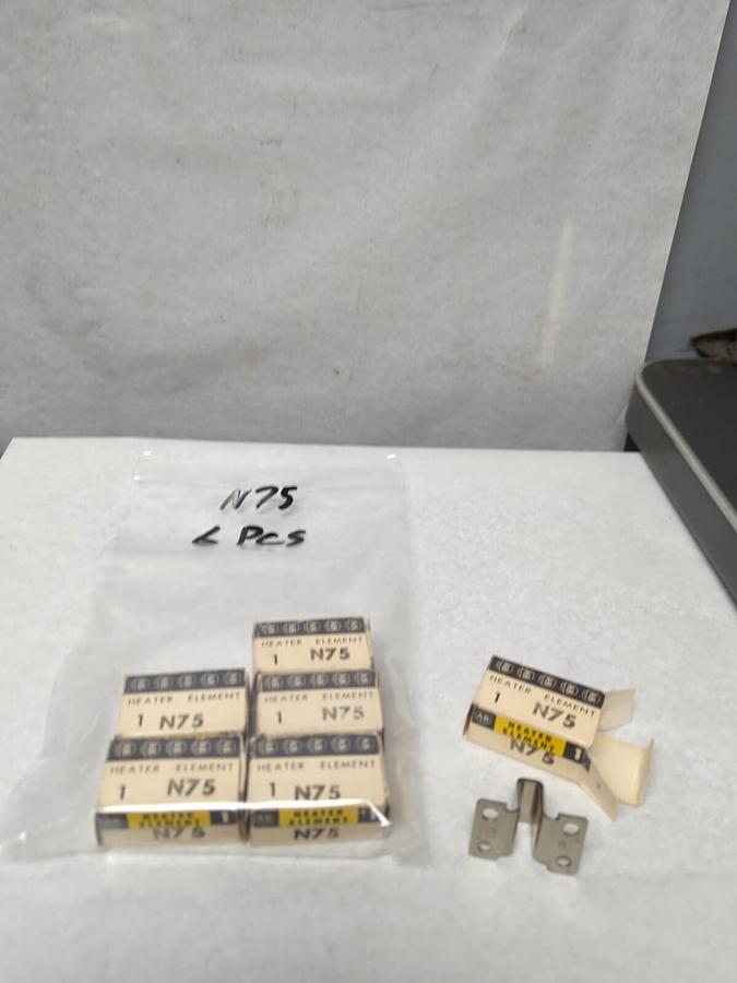 ALLEN BRADLEY,N75,THERMAL OVERLOAD HEATER LOT OF 6 NOS