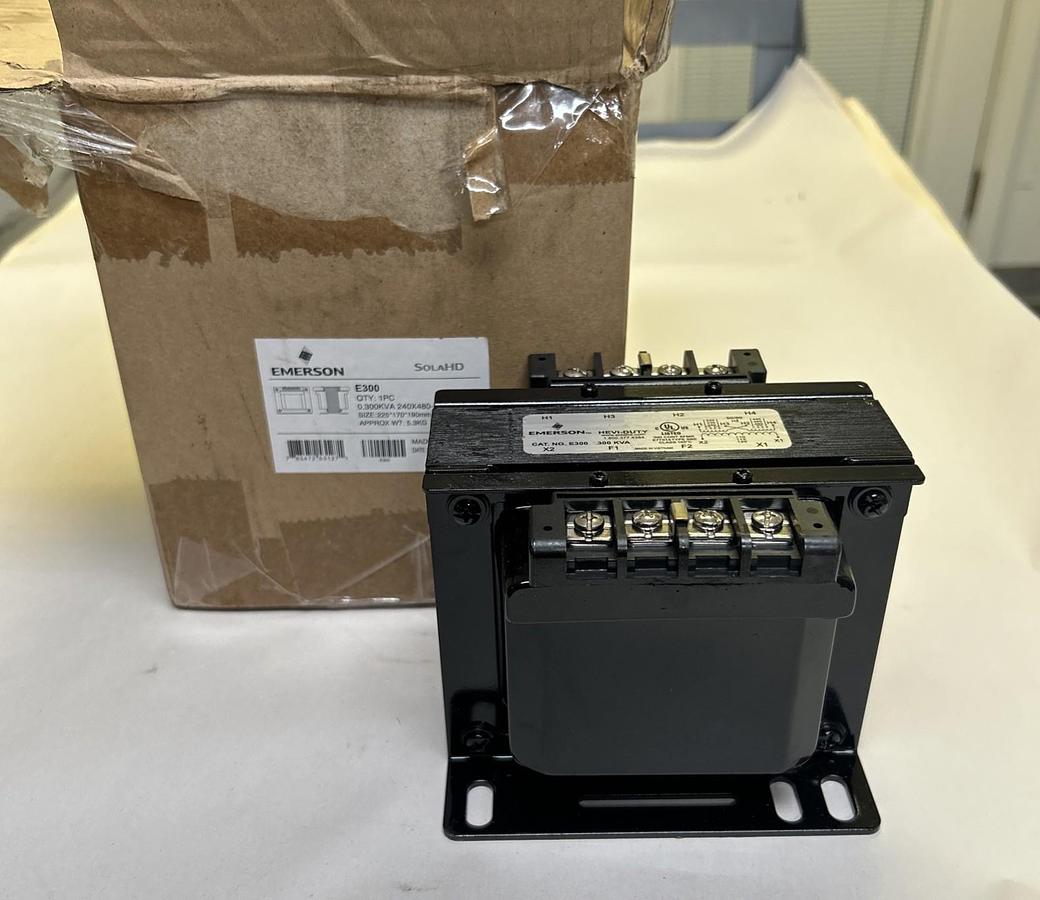 EMERSON,E300,CONTROL TRANSFORMER .300KVA 240X480-120V NOS