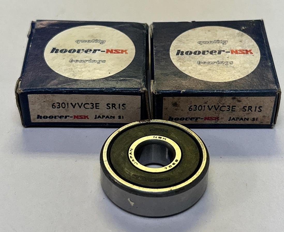 NSK,6301VVC3E,DEEP GROOVE BALL BEARING LOT OF 2 NOS