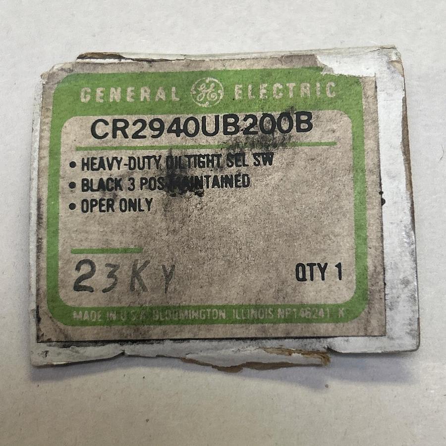 GENERAL ELECTRIC,CR294OUB200B,SELECTOR SWITCH NOS