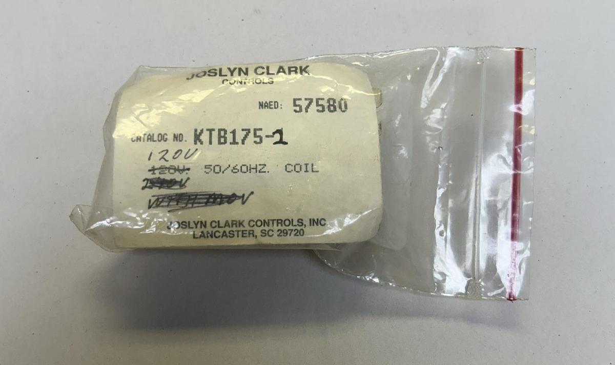 JOSLYN CLARK,KTB175-1,COIL 120V NOS