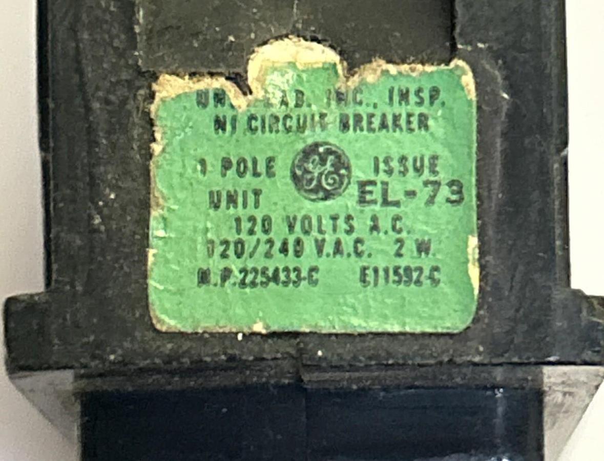 Used GENERAL ELECTRIC,TQL1120,CIRCUIT BREAKER 20A 120/240V 1P LOT OF 13