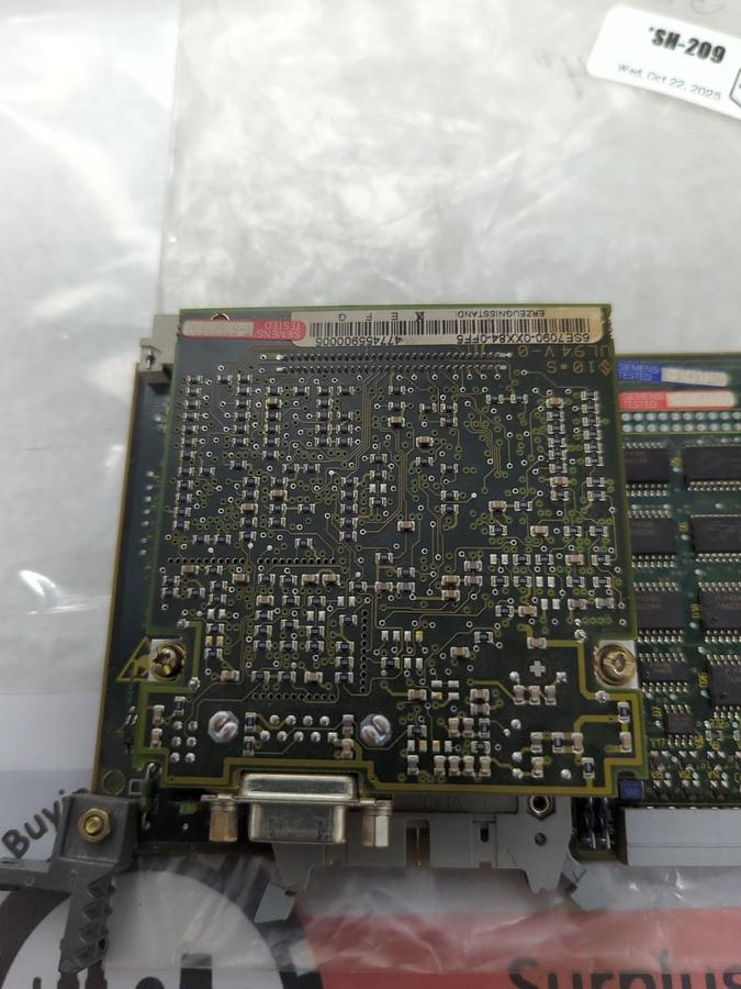 Used SIEMENS,6SE7090-0XX84-OAD1,CONTROL BOARD PRE-OWNED