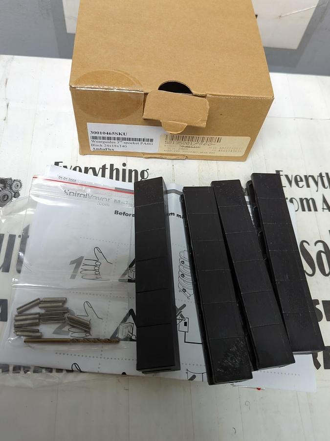 AMBAFLEX,30010465SKU,WEARGUIDES 3RD SPROCKET PA6G BLACK 24X18X140 BOX OF 4