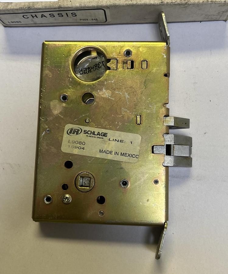 SCHLAGE,L9080LB,STOREROOM LOCK RH BODY ONLY NOS