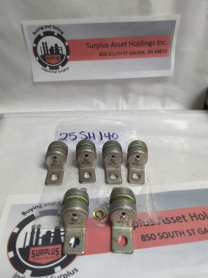 Used KYOSAN,25SH140,CLEARUP FUSE LOT OF 6 PRE-OWNED