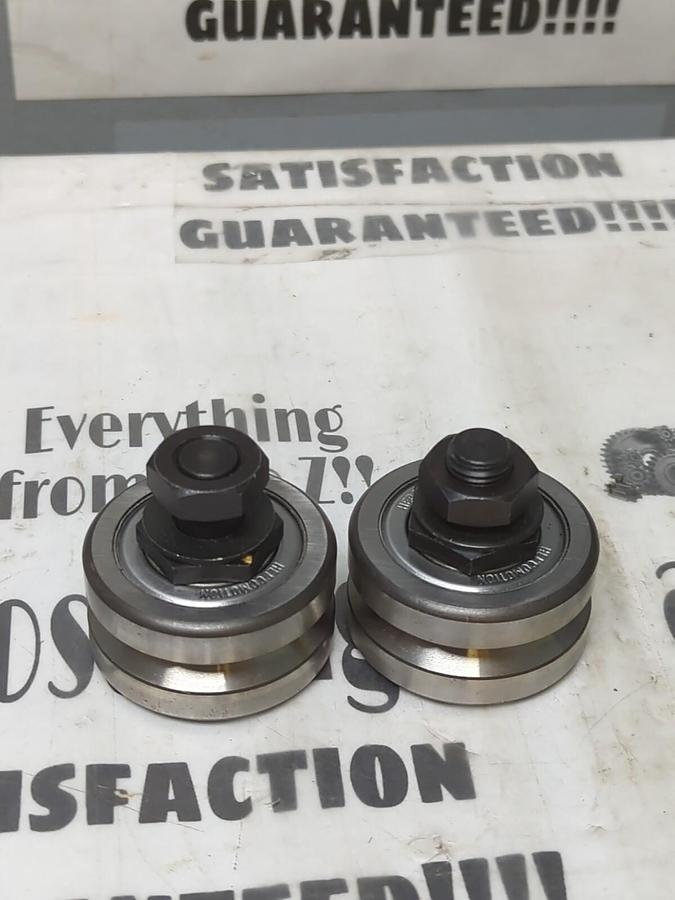 HEPCOMOTION,F.K.E. 010.9,STEEL GUIDE WHEEL TRACK ROLLERS LOT OF 2 NOS