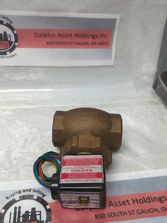 J.D. GOULD,M 3V,SOLENOID VALVE 1-1/4 INCH 10-250 PSI 120/240V NOS