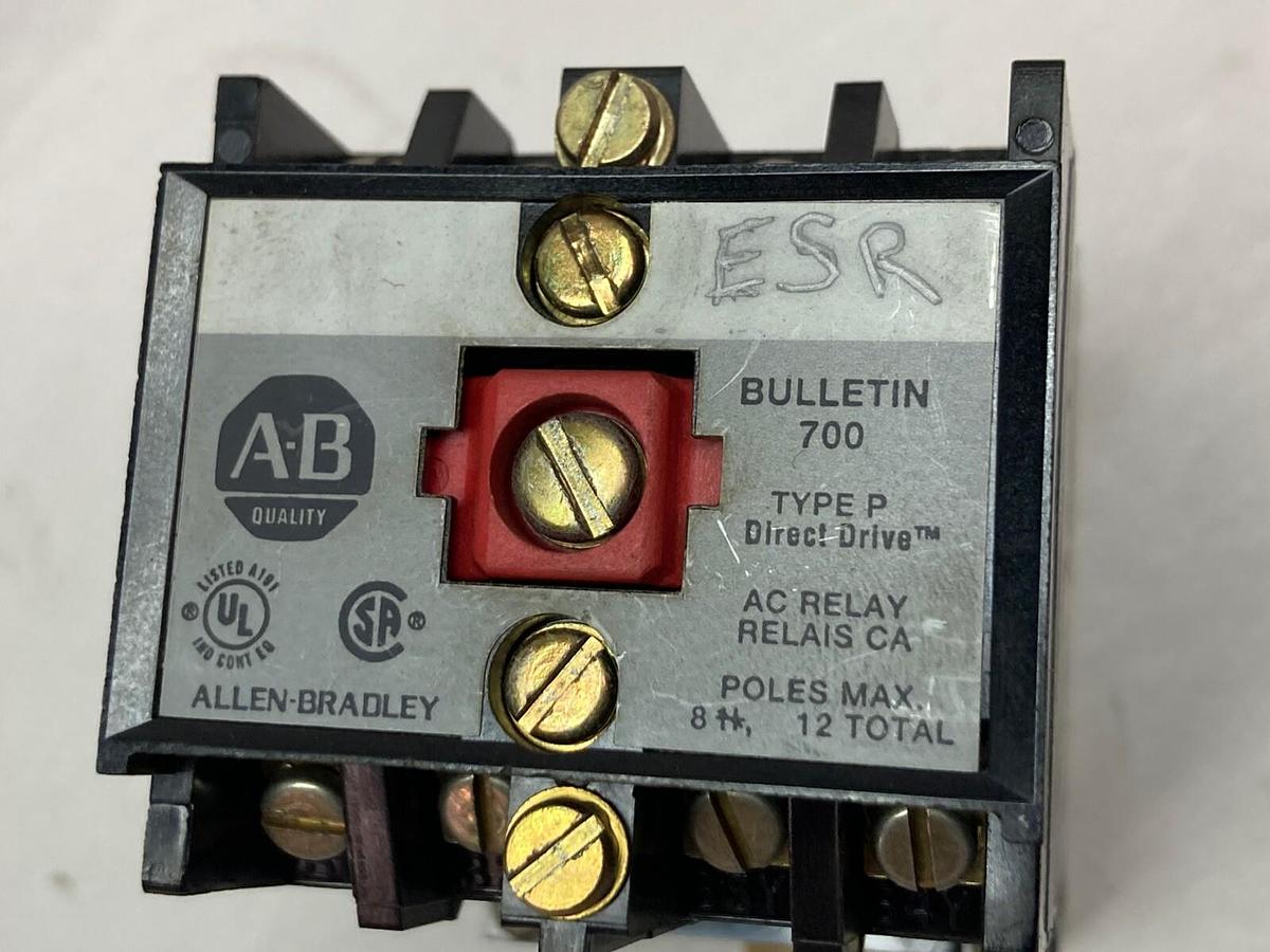 Used Allen-Bradley,700-P400A1,AC Relay Type P Ser B