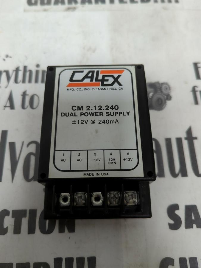 CALEX,MODEL CM 2.12.240,DUAL POWER SUPPLY NO BOX  NOS