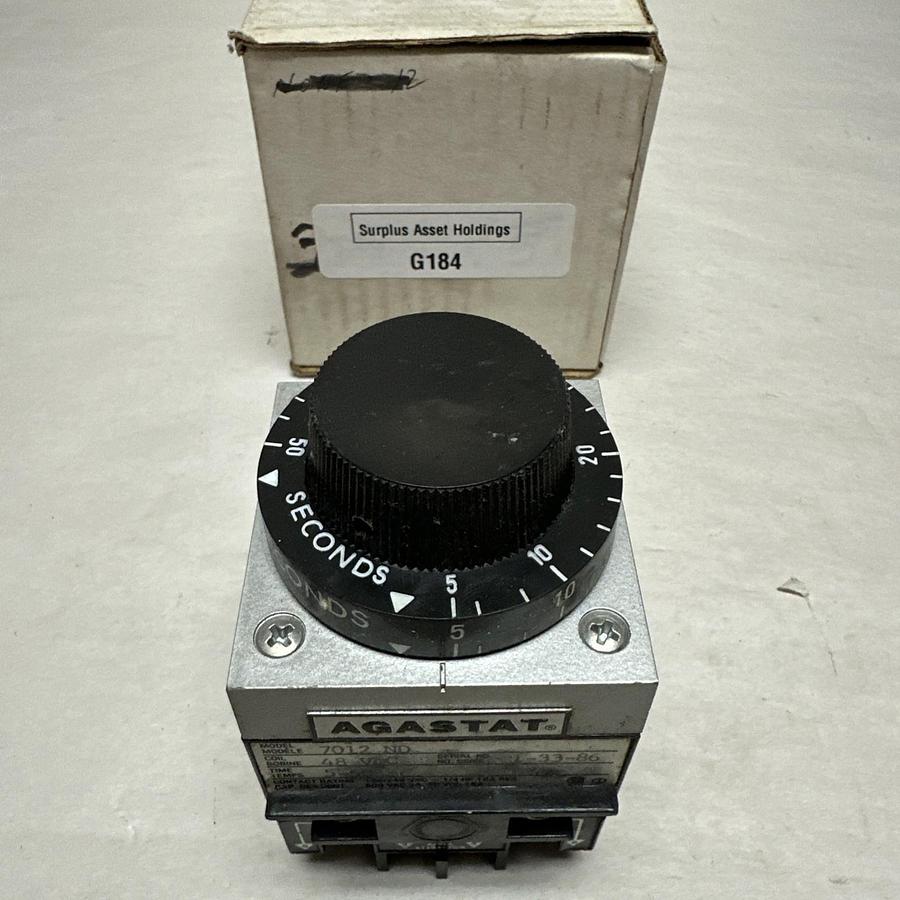 Used Agastat,7012 ND,5-50 Second 48V Timer
