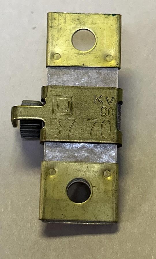 Used SQUARE D,B7.70,THERMAL OVERLOAD HEATER ELEMENT LOT OF 3