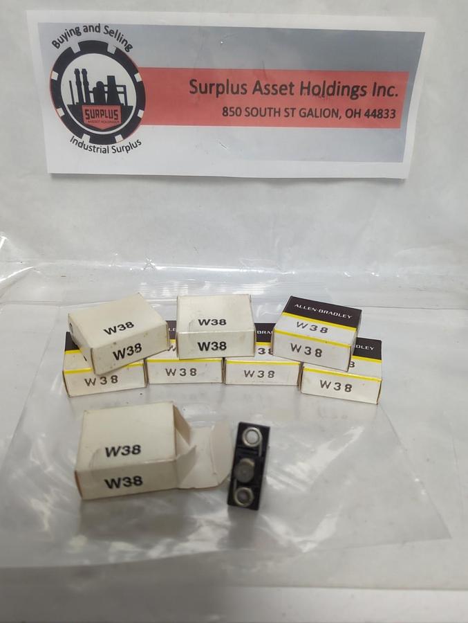 ALLEN BRADLEY,W38,THERMAL OVERLOAD HEATER ELEMENT LOT OF 8 NOS