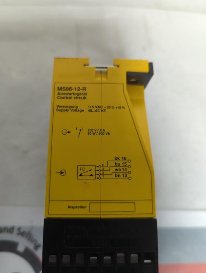 Used TURCK.MS96-12-R,MULTI-SAFE CONTROL CIRCUIT 115 VAC PRE-OWNED