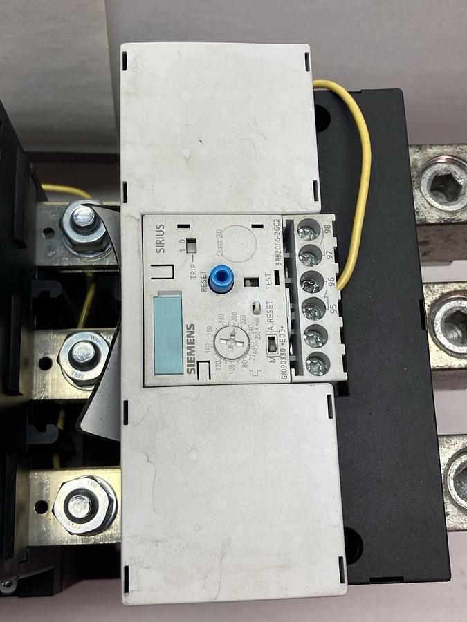 Used Siemens,3RT1075-6…6,Contactor w/Overload Set. 430A 1000V
