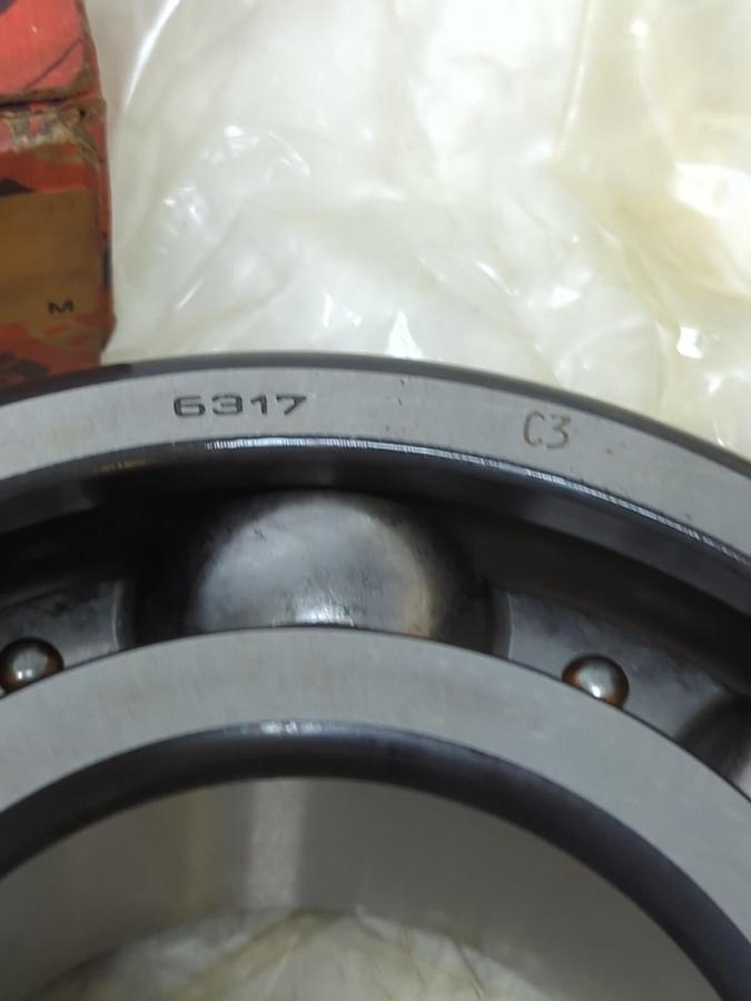 FAG,6317.C3,DEEP GROOVE BALL BEARING NOS