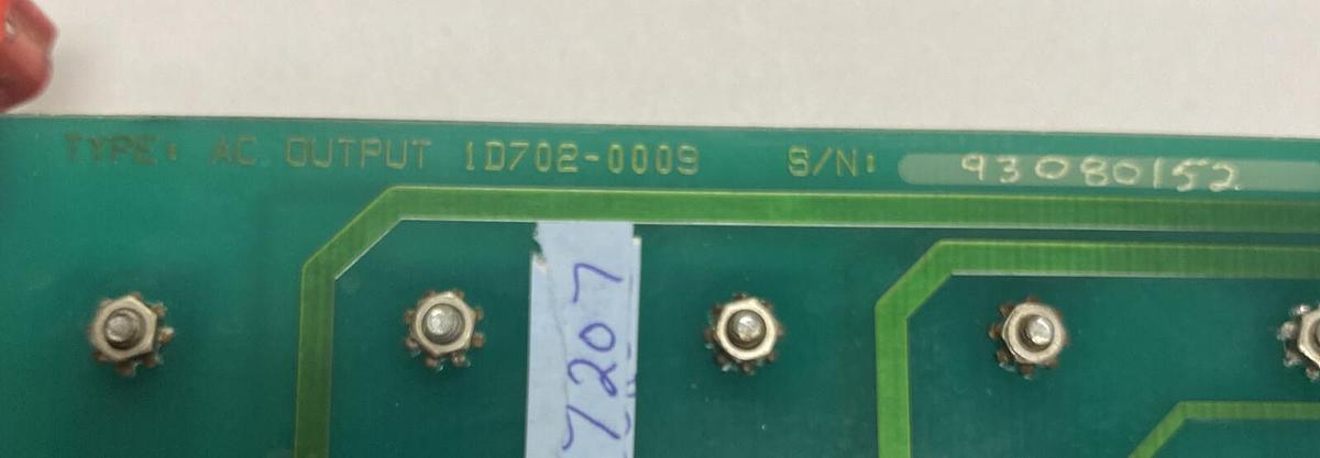 Used HPM HYDRAULIC PRESS MANUFACTURING,1D702-0009,OUTPUT BOARD