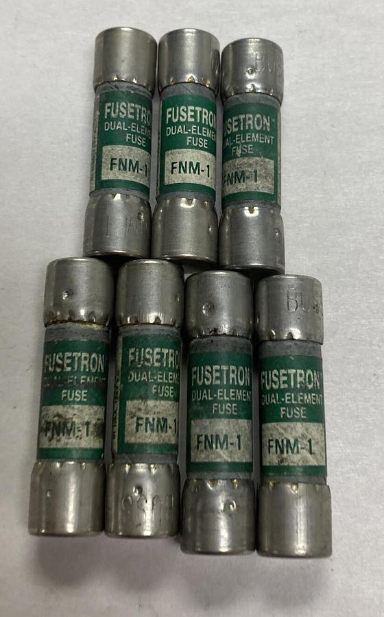 Cooper Bussmann,FNM-1,Fusetron Fuse Lot Of 7 NOS