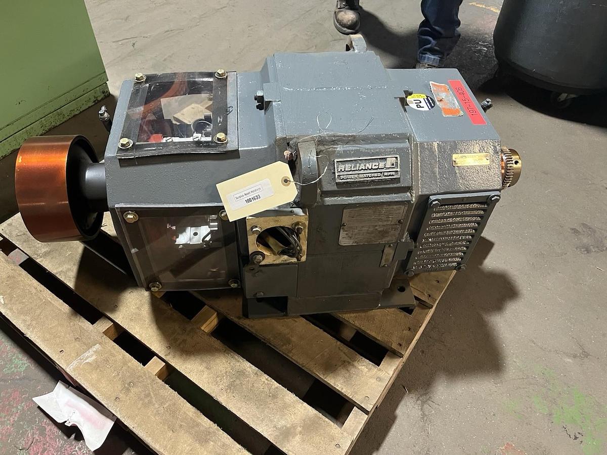Used RELIANCE,B326AT,DC MOTOR 10HP 240VDC 2000RPM TR