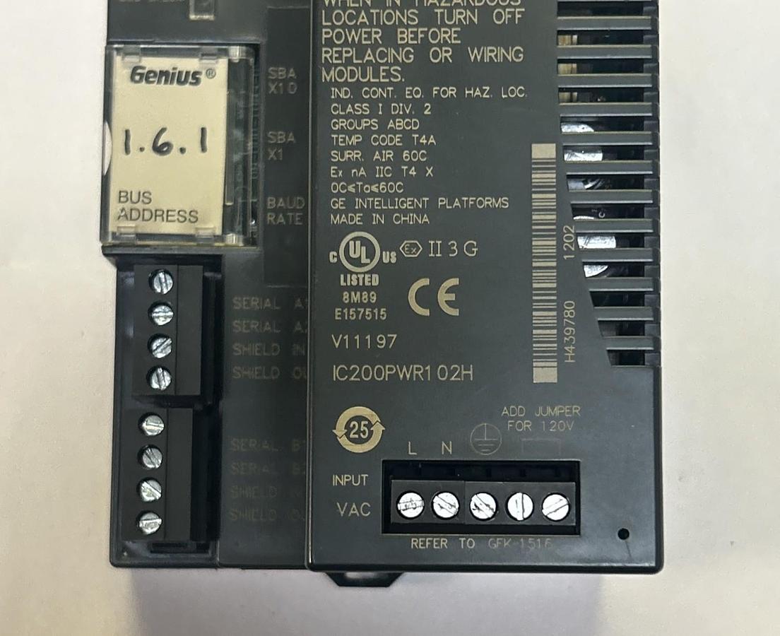 Used GE FANUC,IC200PWR102H,VERSAMAX POWER SUPPLY MODULE