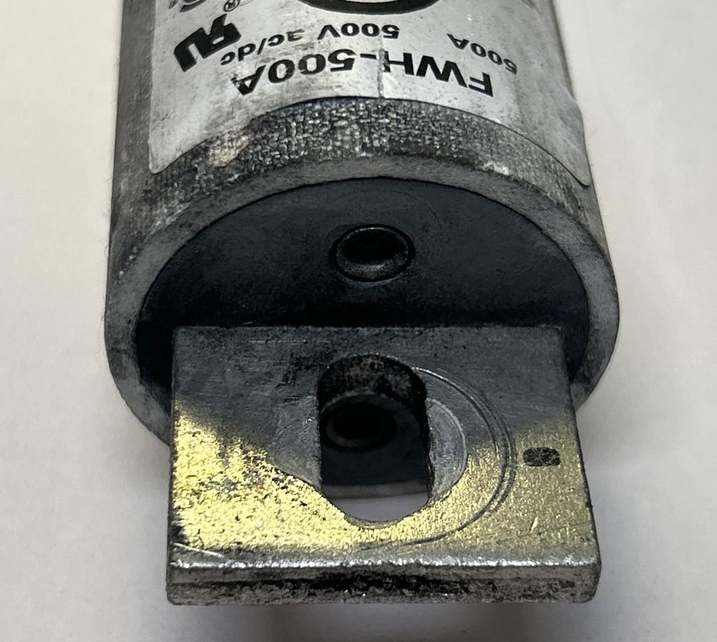 Used BUSSMANN,FWH-500A,FUSE 500A 500V AC/DC LOT OF 4