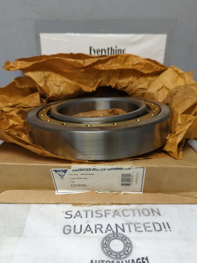 AMERICAN ROLLER BEARING,CD 226,CYLINDRICAL ROLLER BEARING 130MM ID 230MM OD NEW