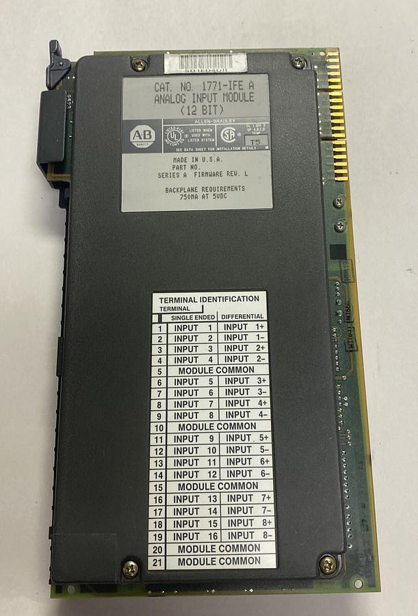 Used ALLEN BRADLEY,1771-IFE,SER A ANALOG INPUT MODULE
