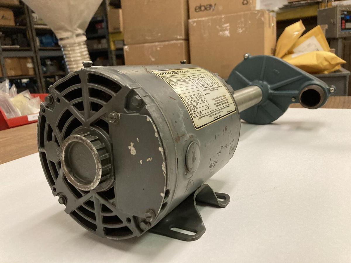Used General Electric,5K33GN1A,3 Phase AC Electric Motor 1725 RPM 1/4 HP Sub Pump