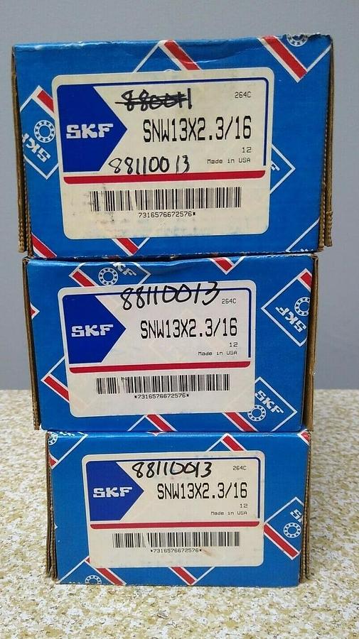 Used SKF,SNW13X2-3/16,Adapter 2-3/16 INCH Lot of 3 NOS
