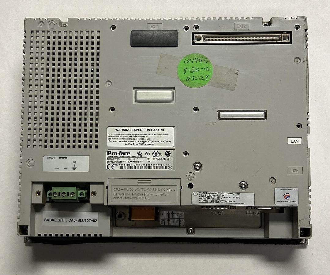 Used PROFACE,AGP3500-T1-D24 3280035-41,OPERATOR INTERFACE TOUCH SCREEN
