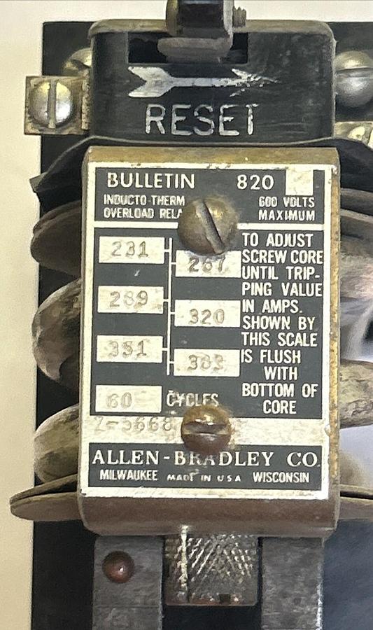 Used ALLEN-BRADLEY,Z-5667,OVERLOAD RELAY