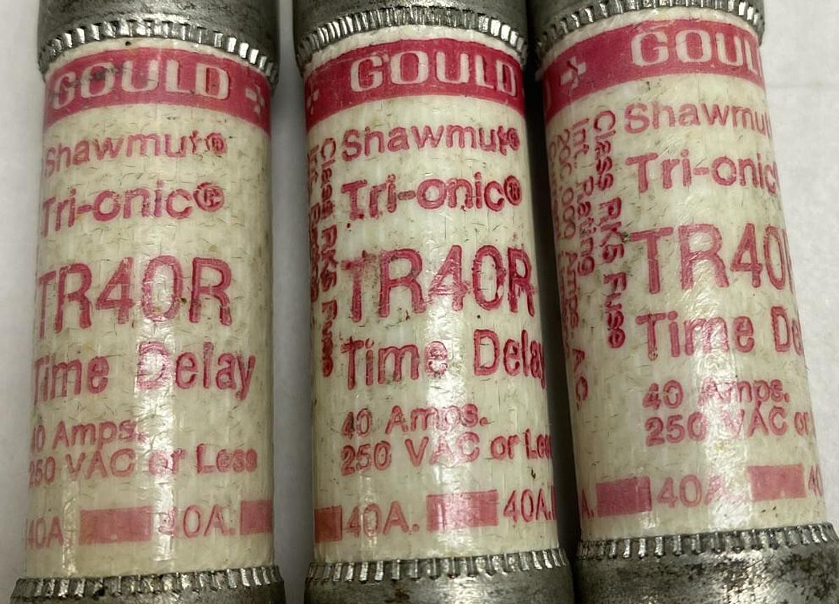 Gould Shawmut,TR40R,Fuse Lot of 3 NOS