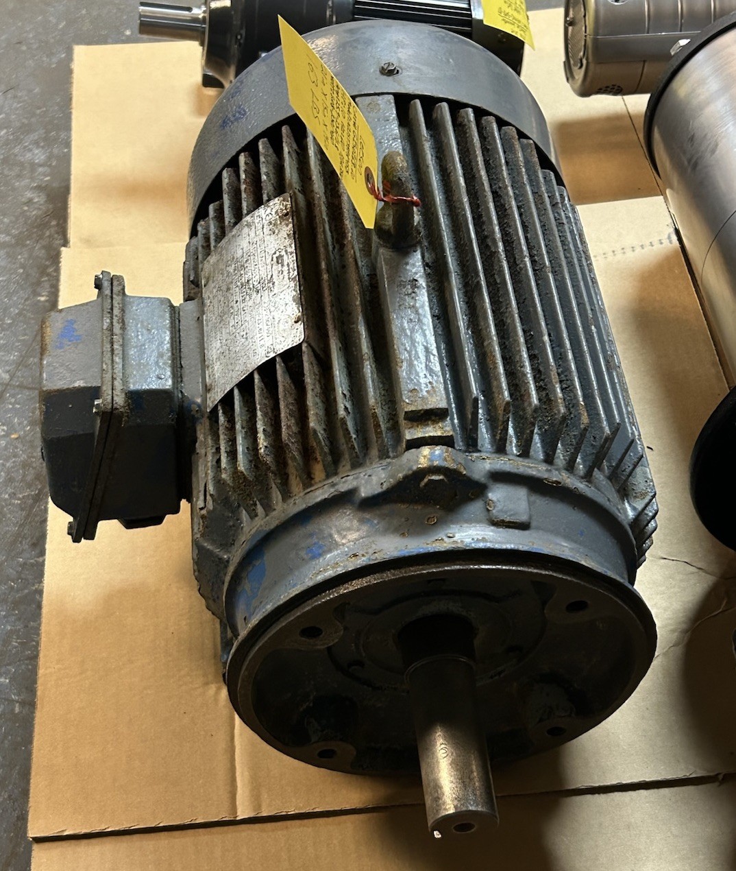 Used LEESON,G150168.60,MOTOR 10HP 208-230/460V 3510RPM 3PH 215TC FRAME