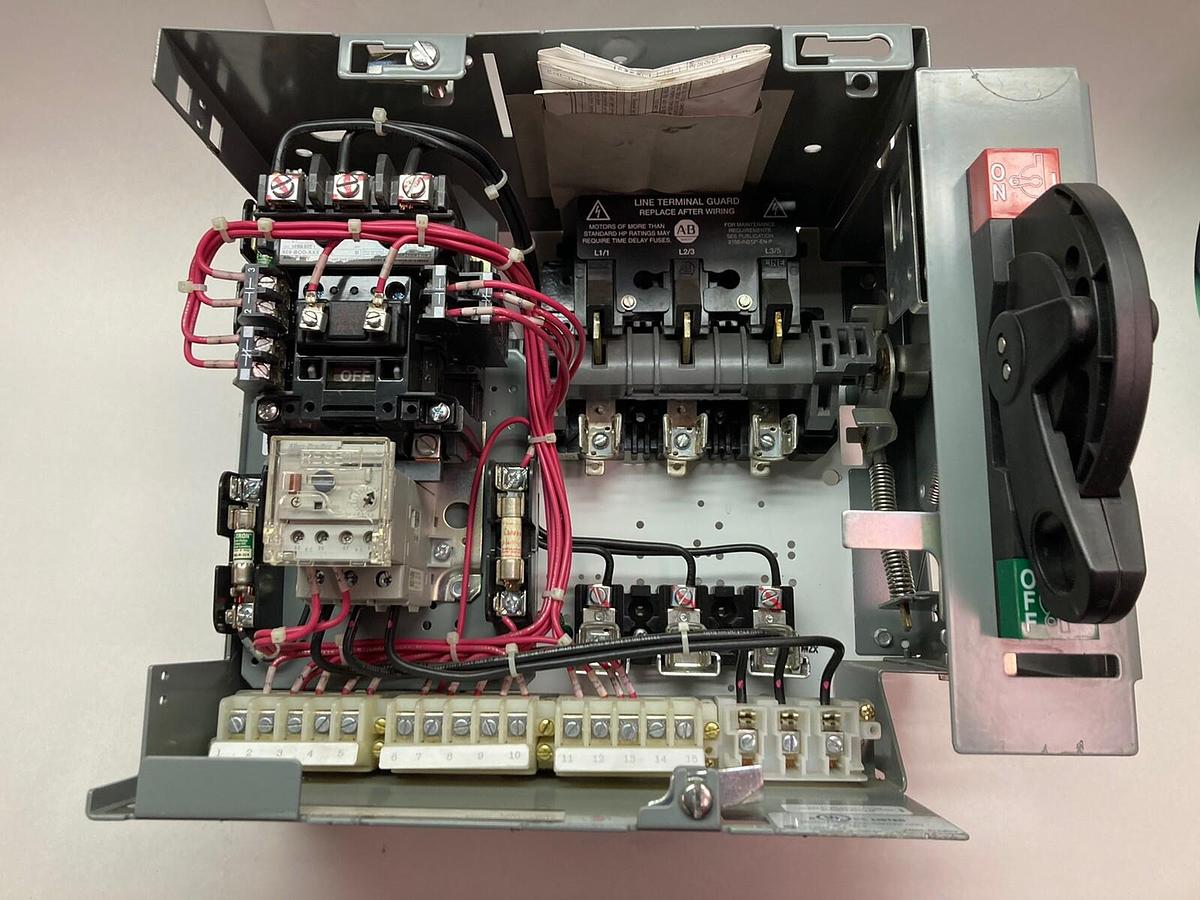 Used Allen-Bradley,2100 2112,Size 1 Fused MCC 12 Inch Starter Bucket