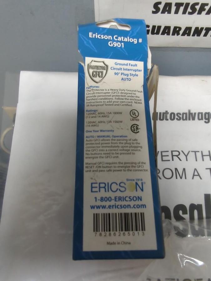ERICSON,G901,GROUND FAULT CICUIT INTERRUPTER