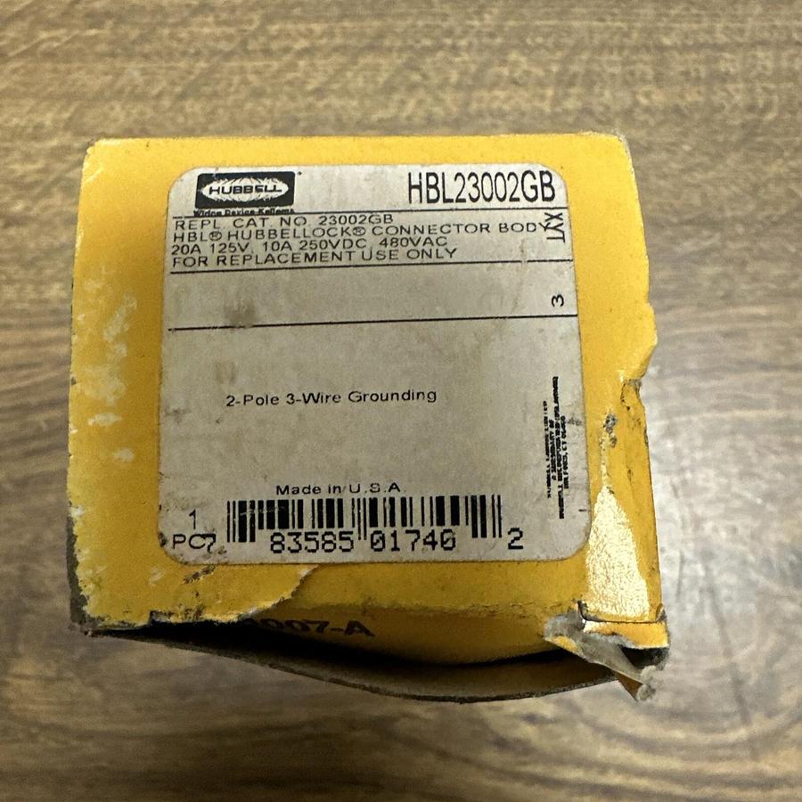 Hubbell,HBL23002GB,20A 125V Hubbellock Connector