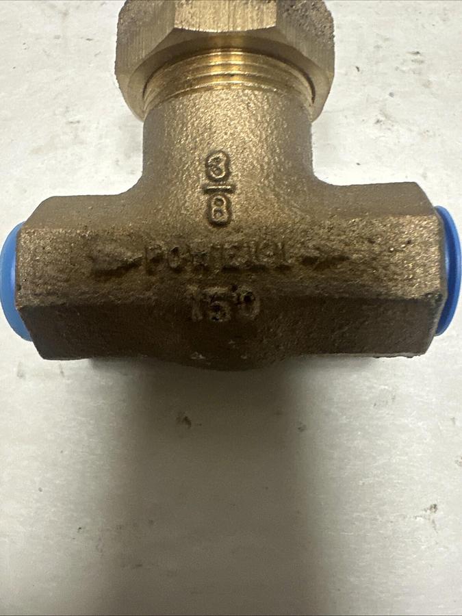 Powell,150,3/8" 150 NPT Brass Gate Valve