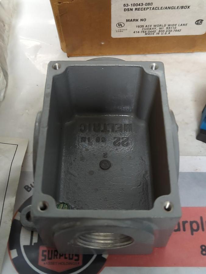 MELTRIC CORP,63-10043-080,DNC RECEPTACLE/ANGLE/BOX NOS