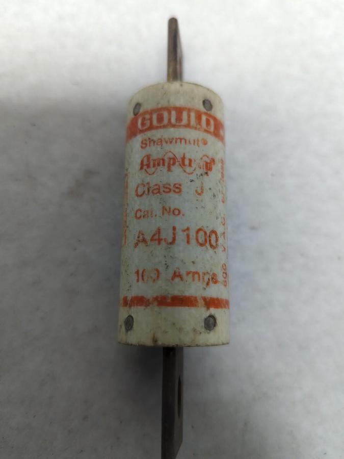 Used GOULD SHAWMUT,A4J100,AMP-TRAP 100 AMP FUSE PRE-OWNED