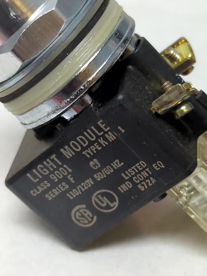 SQUARE D,9001-KT-1R6,PUSH BUTTON RED SERIES F 110/120V 50/60HZ NOS