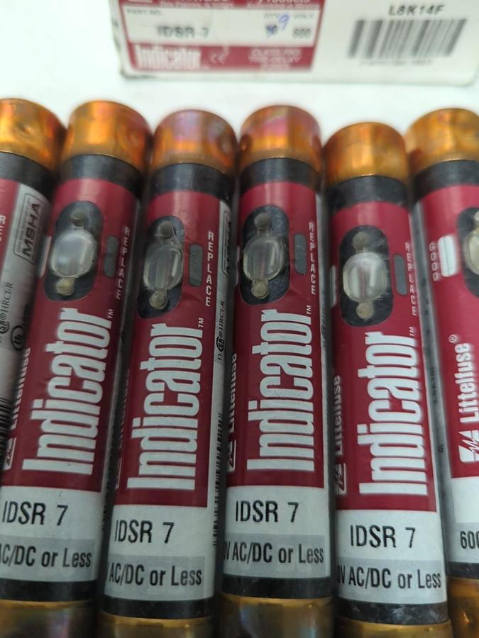 LITTELFUSE,IDSR-7,POWR-GARD 7 AMP FUSES BOX OF 9 NOS
