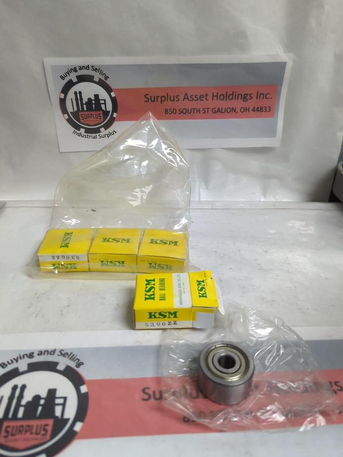 KSM,5300ZZ,ANGULAR CONTACT BEARING 10X35X19MM LOT OF 4 NOS