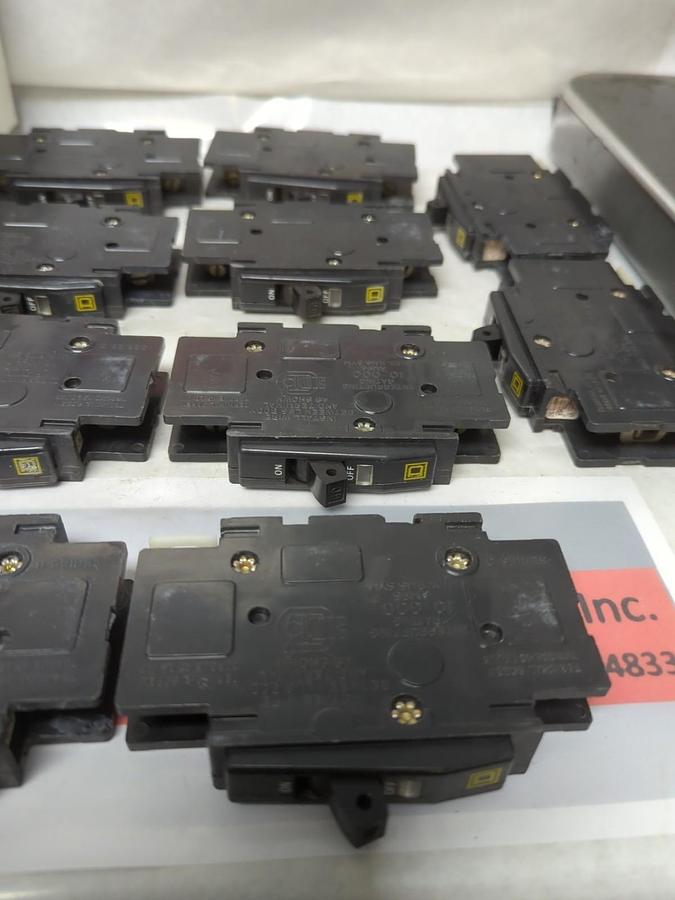 Used SQUARE D,Q0U140,CIRCUIT BREAKER 40 AMP 1-POLE LOT OF 10 PRE-OWNED