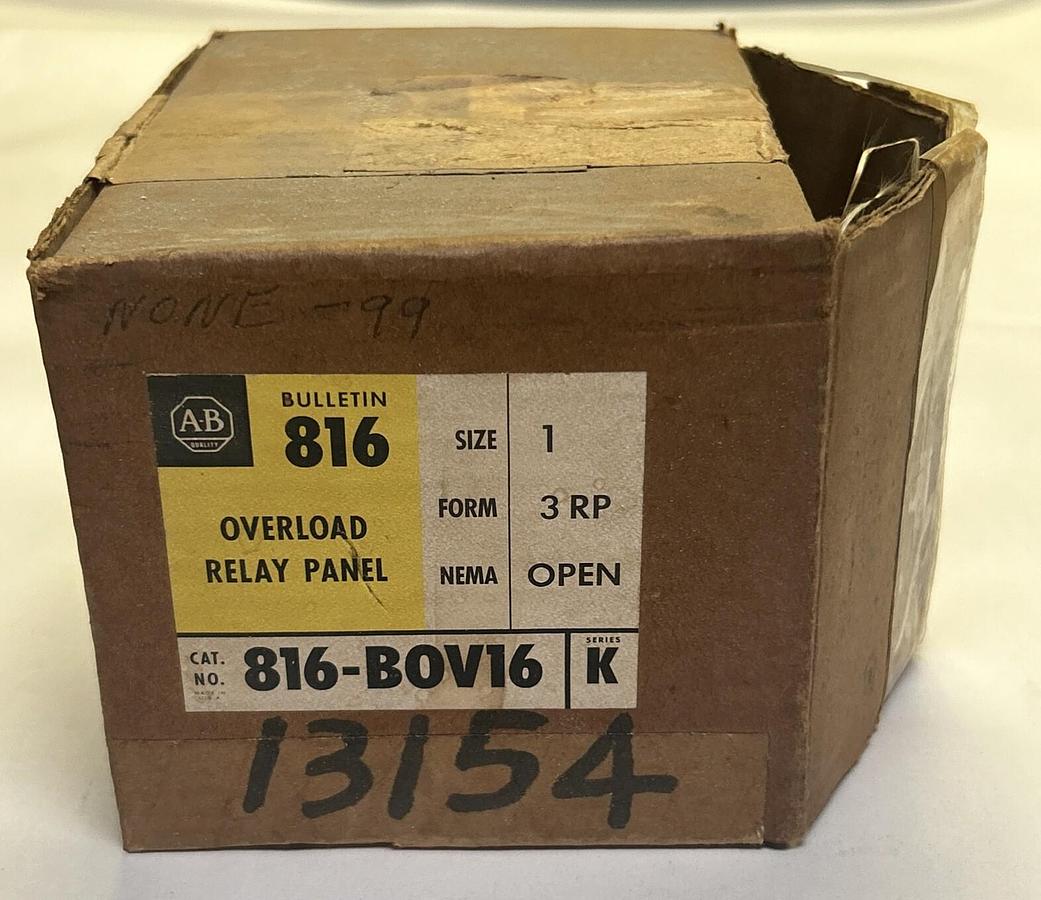 ALLEN BRADLEY,816-BOV16,OVERLOAD RELAY NOS