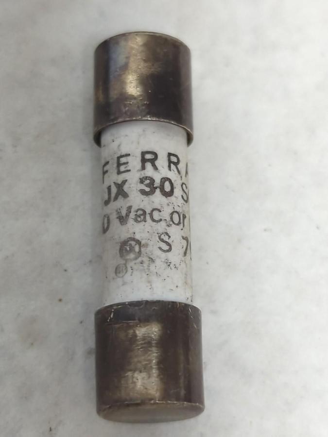 Used FERRAZ,6JX30 SC 50KA,FUSE 30 AMP LOT OF 12 PRE-OWNED